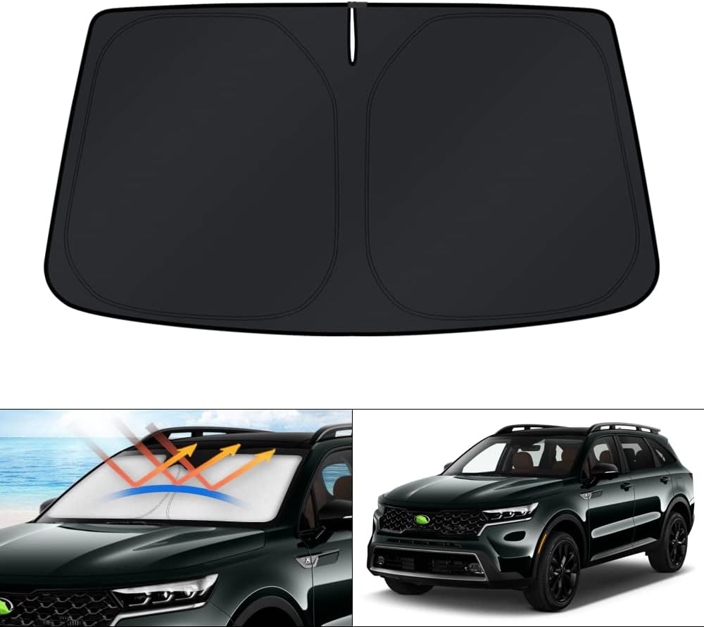 KUST Windshield Sun Shade for Toyota RAV4 2019-2022 2023 2024 2025 2026 Window Accessories Shade Sun Visor Cover Foldable Block UV Rays - Colors G