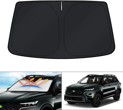 KUST Windshield Sun Shade for Toyota RAV4 2019-2022 2023 2024 2025 2026 Window Accessories Shade Sun Visor Cover Foldable Block UV Rays - Colors G