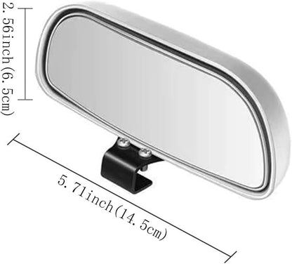 Blind Spot Mirror for Car, HD Glass Convex Wide Angle Blindspot Rear View Mirrors, Adjustable Clip On Car Side Mirror for Trucks SUVs Jeep RVs, Fits Max 0.16in/0.4cm Framed Mirrors