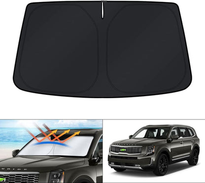 KUST Windshield Sun Shade for Toyota RAV4 2019-2022 2023 2024 2025 2026 Window Accessories Shade Sun Visor Cover Foldable Block UV Rays - Colors A