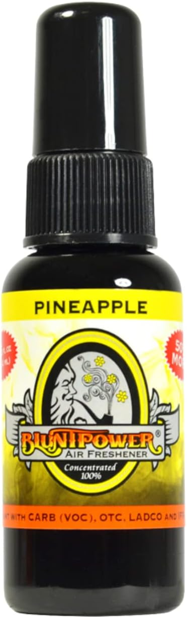 BluntPower (Baby Powder, 1 Pack) Concentrated Air Freshener Spray - Oil-Based Room Diffuser Spray - Long-Lasting Bathroom Scent, Car Freshener & Odor Eliminator - Colors A