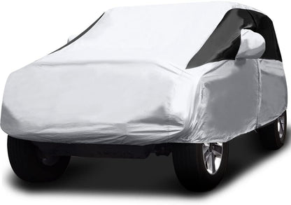 Titan Premium Multi-Layer PEVA Car Cover for Compact SUV 170-187". Waterproof, UV Protection, Anti-Scratch Protective Lining, Driver-Side Zippered Opening. Fits Rav4, Rogue, CR-V and More.