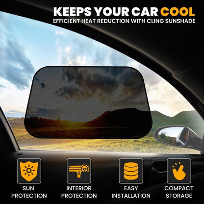 EcoNour Car Window Shades for Baby (4 Pack) | Protects Baby from Window Sun & Heat | Sun Shade Side Windows for Kids | Automotive Sun Protection from UV | Child Safety Accessories | Medium - 20"x12"