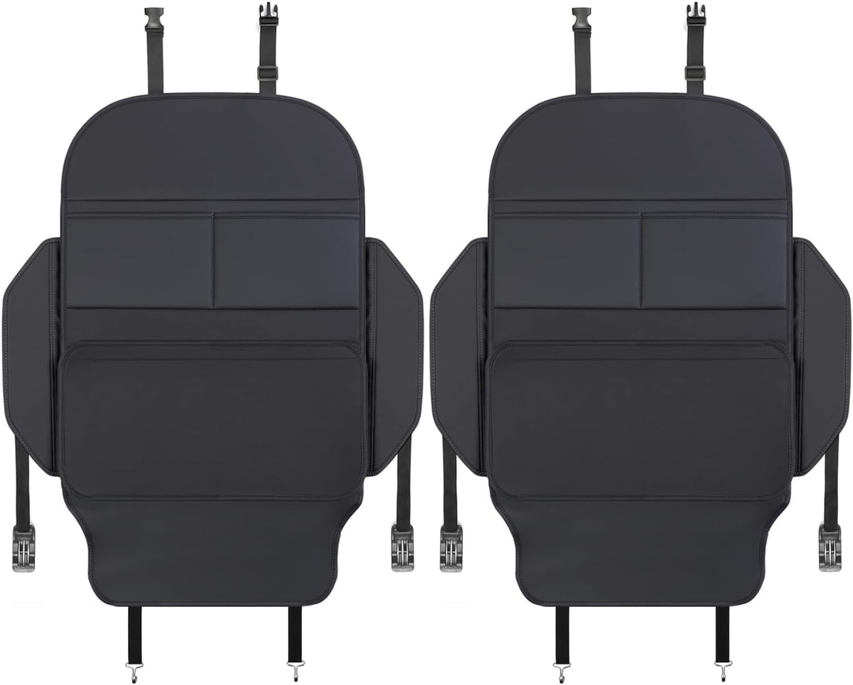 TAIKOO Seat Back Protector,Shields Seat Backs From Kicks and Adds Storage | kick mats back seat protector easy to install and clean, well-crafted, sturdy, durable and stylish.2 Pack