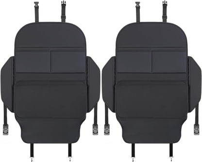 TAIKOO Seat Back Protector,Shields Seat Backs From Kicks and Adds Storage | kick mats back seat protector easy to install and clean, well-crafted, sturdy, durable and stylish.2 Pack