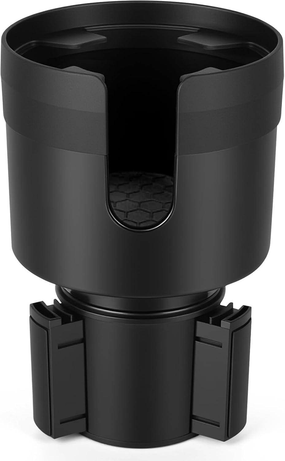 Car Cup Holder Expander, Large Cup Holder Extender for Car | Water bottle Holder Adapter with Adjustable Base Fits Yeti, Hydro Flask 24/32oz, Big Water Bottles in 3"-3.9", Black