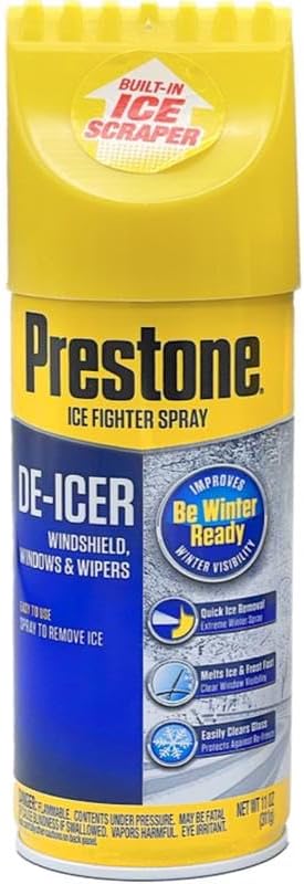 Prestone As-242p 11 Oz Spray De-Icer with Scraper Top12