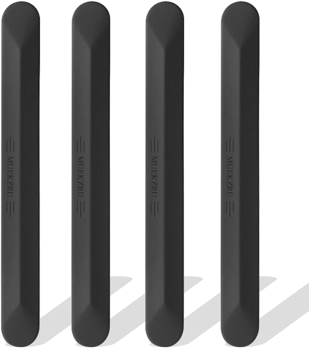 muekzu Silicone Car Door Edge Guard Trim Molding Crash Scratch Protector Scratch Guard for Car,Sedans,Truck,SUV 4PCS (Black)