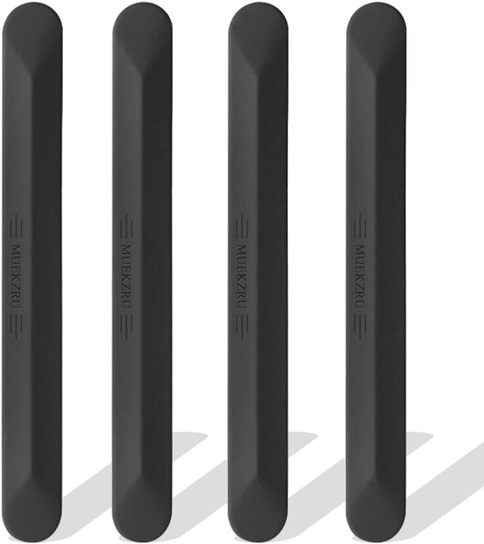 muekzu Silicone Car Door Edge Guard Trim Molding Crash Scratch Protector Scratch Guard for Car,Sedans,Truck,SUV 4PCS (Black)