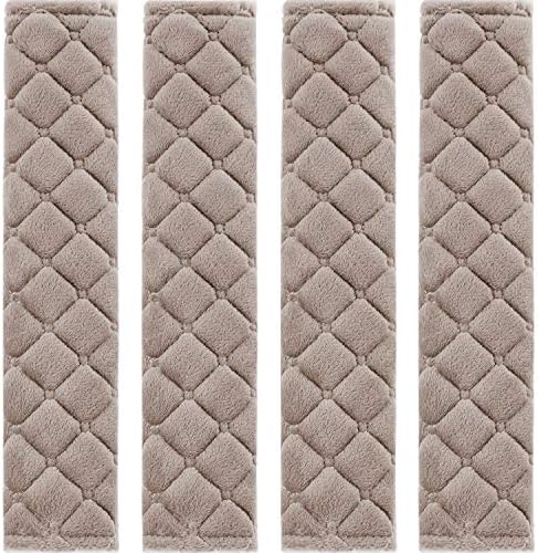 Tatuo 4 Pack Seat Belt Cover Extra Long Seat Belt Pads for Car Soft Comfort Shoulder Strap Covers Harness Pads Helps Protect Your Neck and Shoulder(10.6 Inch,Black)