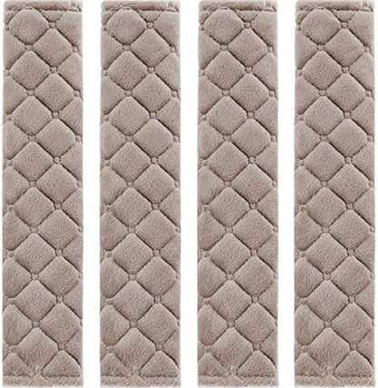 Tatuo 4 Pack Seat Belt Cover Extra Long Seat Belt Pads for Car Soft Comfort Shoulder Strap Covers Harness Pads Helps Protect Your Neck and Shoulder(10.6 Inch,Black)