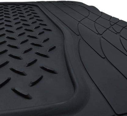 PIC AUTO Heavy Duty Cargo Liner, Trimmable All-Weather Rubber Trunk Mat for Cars, SUVs, Vans & Trucks, Anti-Slip Backing, Durable Protection, Large, Black