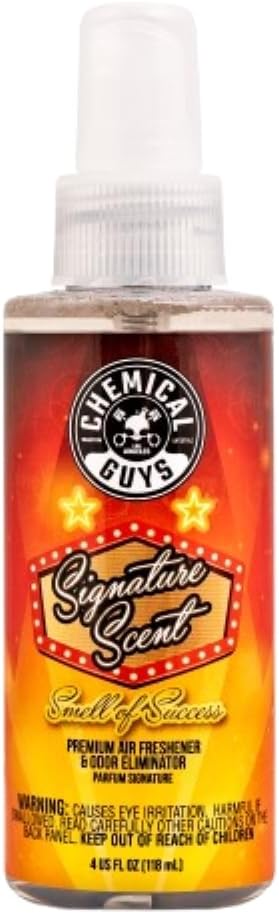Chemical Guys AIR_069_16 Signature Scent Premium Air Freshener and Odor Eliminator, Smell of Success (Great for Cars, Trucks, SUVs, RVs, Home, Office & More) 16 fl oz