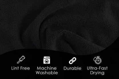 Avalon Towels Microfiber Cleaning Cloths (Value Pack of 36) - Size 16 x 16 Inches, Highly Absorbent Cleaning Rags, Lint Free, Reusable and Washable, Microfiber Towels for Cars