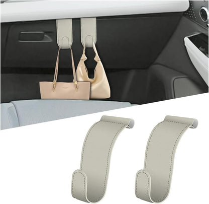 Bittwee Car Co-Pilot Glovebox Hooks, 2PCS Anti-Scratch Vehicle Passenger Seat Storage Hanger for Handbag Purse Umbrellas, Auto Interior Organizer, Universal for SUV Sedan Truck(Black)
