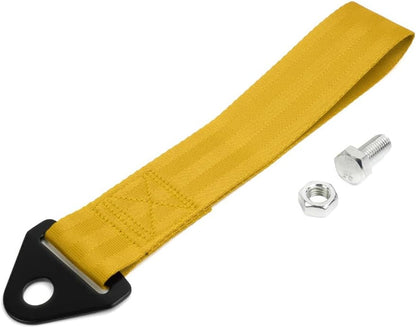 RASTP Racing Tow Strap, Car Modification Sports Trailer Belt Fit for Front or Rear Front Bumper Decorative (Red)