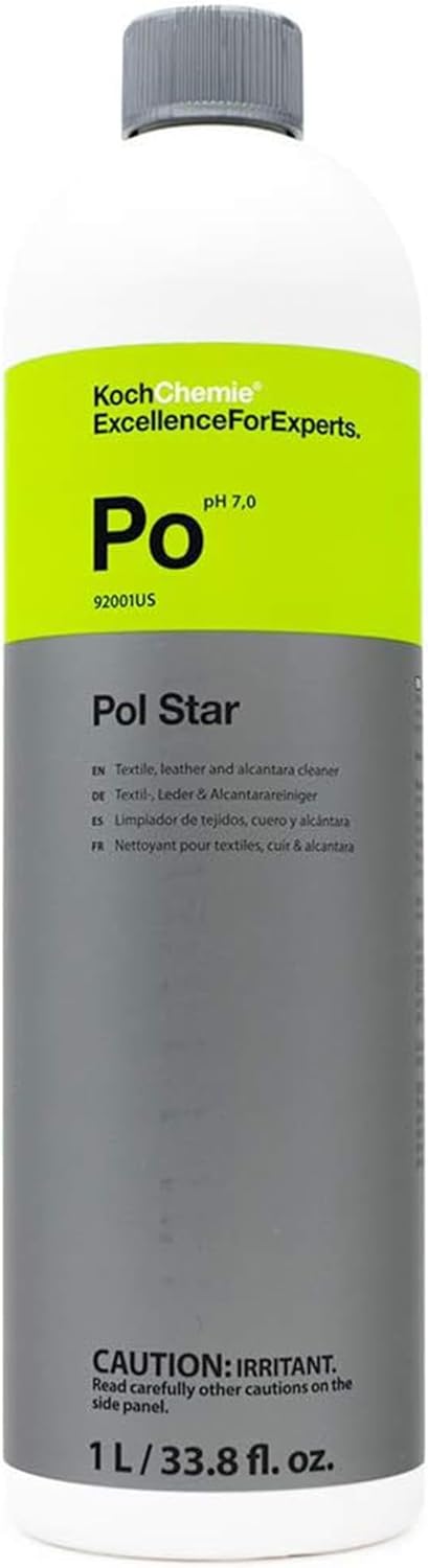 KOCHCHEMIE - Pol Star - Textile, Leather & Suede Cleaner; Natural Cleaner, Protection Formula; No Water Marks (1 Liter)