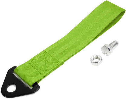 RASTP Racing Tow Strap, Car Modification Sports Trailer Belt Fit for Front or Rear Front Bumper Decorative (Red)