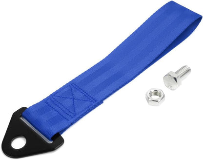 RASTP Racing Tow Strap, Car Modification Sports Trailer Belt Fit for Front or Rear Front Bumper Decorative (Red)