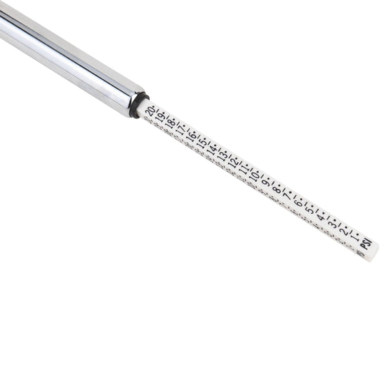 Accu-Gage Pencil Tire Pressure Gauge (2-20 PSI) Heavy Duty Stainless Steel Low Pressure Gauge Single Head Air Chuck wi/Built-in Deflator, 4 Replacement Tire Valve Caps