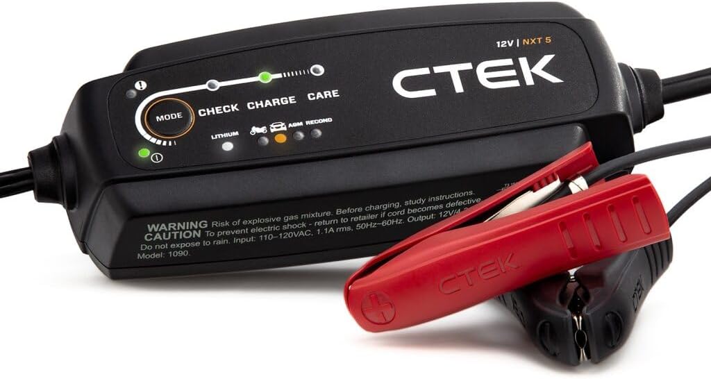 CTEK - 40-206 MXS 5.0 Fully Automatic 4.3 amp Battery Charger and Maintainer 12V