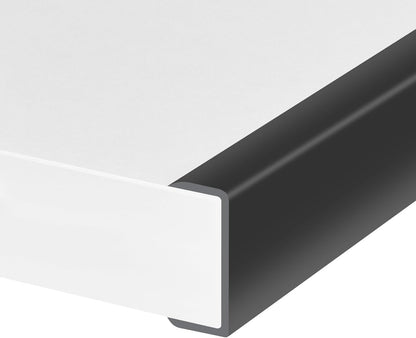 Rubber Edge Trim, Self-Adhesive Rubber Edge Trim, Edge Protector for Sheet Metal, EPDM Material, Fit 1/16"(1.0mm), Length 10Ft, Black Color, U Channel Edge Trim - Colors A