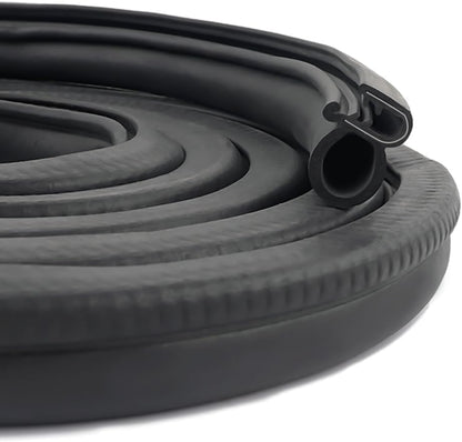 20Ft Car Door Weather Stripping Door Seal Strip,U-Shaped Rubber Edge Trim with Steel Strip Door Sealers for Door Frame of Car Truck SUV RV Boat Home,Keeps Car Interior Tidy and Quieter (20Ft)