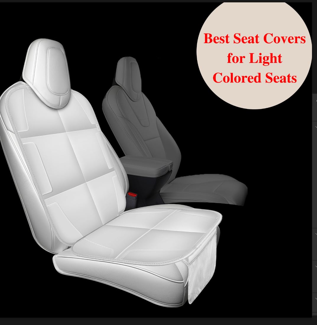 Meolsaek Car Seat Protector for Child Car Seat, Durable 600D Fabric Waterproof Car Seat Cover with Thick Pad Non-Slip Backing，No Imprints (Black 2pcs)