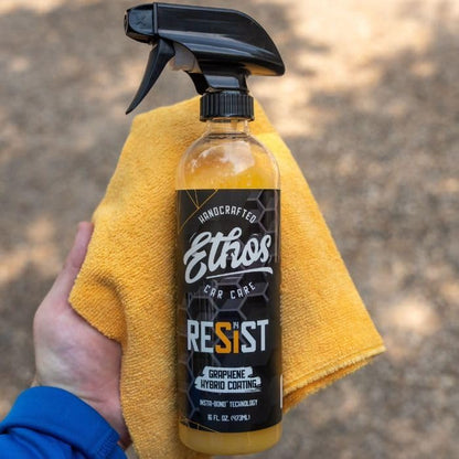 Ethos RESIST Graphene Spray Coating for Cars – Graphene Ceramic Coating Spray, Extreme Hydrophobic Protection, Gloss Enhancement, Ceramic Coating for Cars – 16oz
