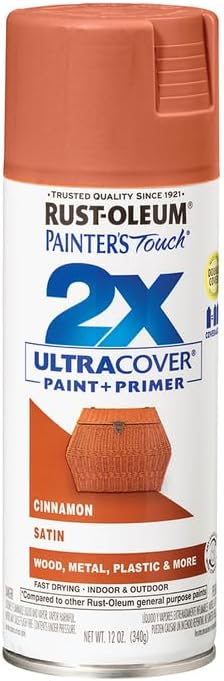 Rust-Oleum 334029 Painter's Touch 2X Ultra Cover Spray Paint, 12 oz, Gloss Clear - Colors E