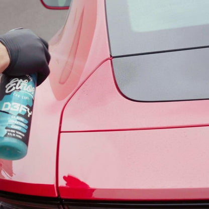 Ethos Defy - 3 in 1 Ceramic Coating - Waterless Car Wash Spray & Wax - Car Wax Spray Rnseless Wash - Hydrophobic Top Coat - Polish & Polymer Paint Sealant Protection - with Insta-Bond Technology