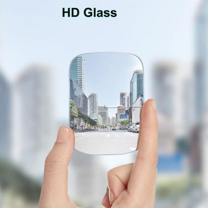 360-Degree Adjustable Frameless Blind Spot Mirror, HD Glass Convex Lens Reversing Auxiliary Mirror 2pcs (Rectangle)