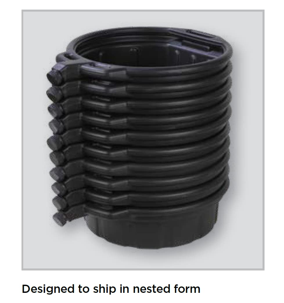 Groz 15 Quart Oil Drain Pan with Wheels & O-Ring Seal - 8" Wide Opening, Catch Basket, Leak-Proof Spout for Trucks, Cars, Fleet Maintenance (41966)