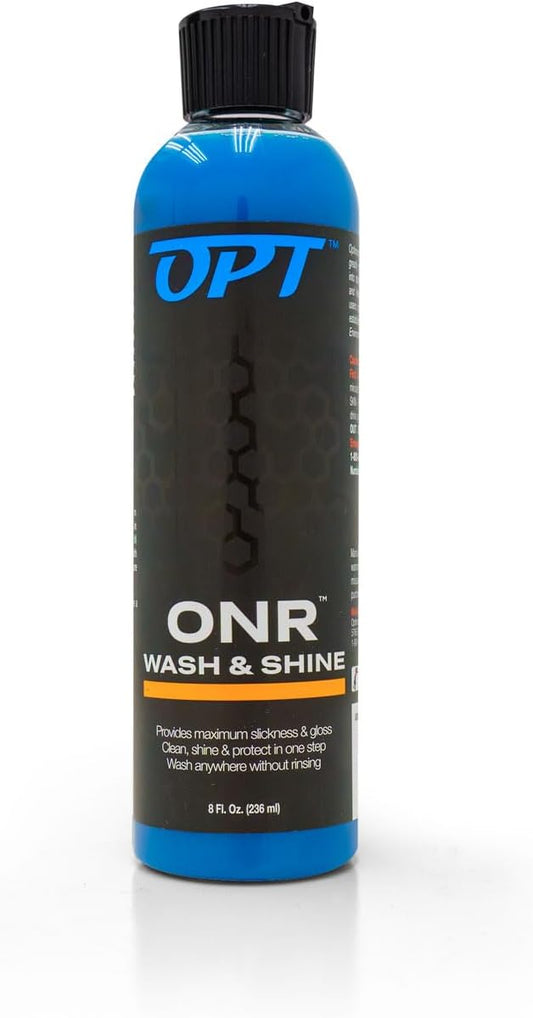 Optimum No Rinse Wash and Shine Version 5 - ONR Rinseless Car Wash Soap for Auto Detailing, Use On Paint, Ceramic Coatings, Glass, Interior (32 Oz)