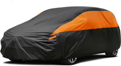 GUNHYI Car Cover for Automobiles All Weather Waterproof, Universal Fit Sedan Ford Mustang, Chevy Camaro/Malibu, Kia Optima, Hyundai Sonata, Nissan Altima, Volkswagen Passat, Tesla Model 3 etc.