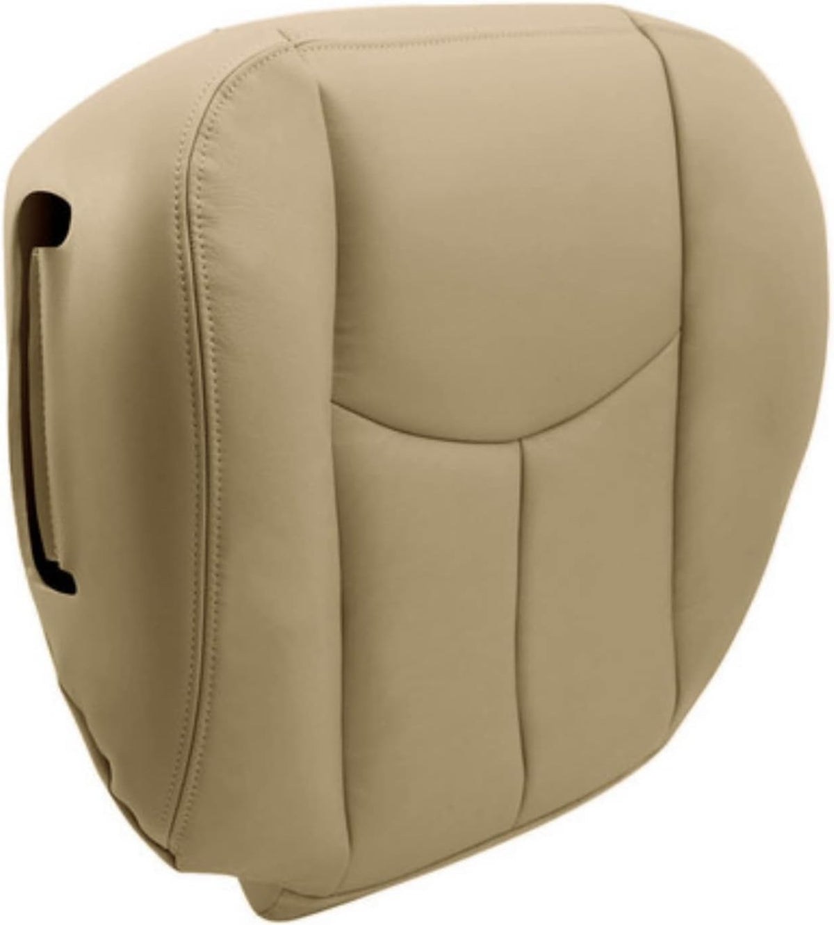 NLQR #522 Light Tan Front Driver Bottom Replacement Seat Cover Microfiber Leather Compatible with Chevy Avalanche Tahoe Suburban GMC Yukon XL 2003 2004 2005 2006