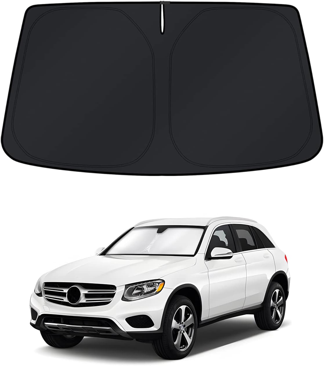 KUST Windshield Sun Shade for Toyota RAV4 2019-2022 2023 2024 2025 2026 Window Accessories Shade Sun Visor Cover Foldable Block UV Rays - Colors B