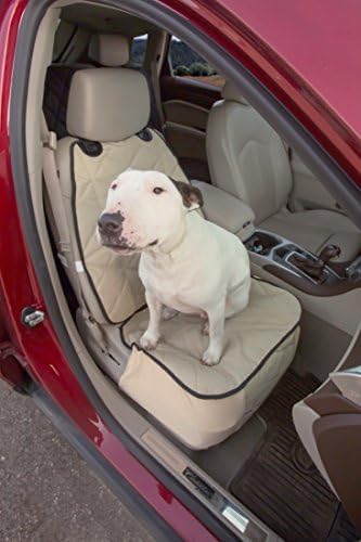 4Knines Car Seat Cover for Dogs – Durable Captains Seat & Front Seat Protector for Dogs, Waterproof, Non-Slip Car Seat Cover for Pets, Easy Install, Protects Vehicle from Dirt, Fur, Scratches (Black)