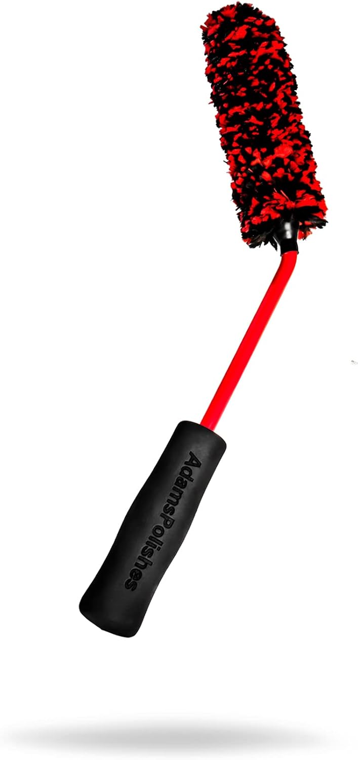 Adam's Polishes Angled Wheel Detailing Brush - Car Cleaning Wheel Brush | Use W/Wheel Cleaner, Rim Cleaner, Chrome Cleaner | Car Wash Brush Cleans Brake Dust from Barrels & Hard to Reach Areas Bundle