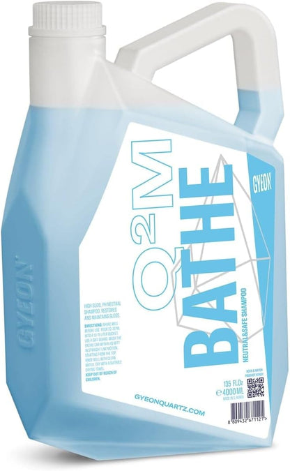 Gyeon Bathe Ceramic‑Coating Safe Car Wash Shampoo Highly Lubricated Foam Wash Soap for Paint Sealant and Coating Maintenance Professional Scratch Reduction Shine Enhancement