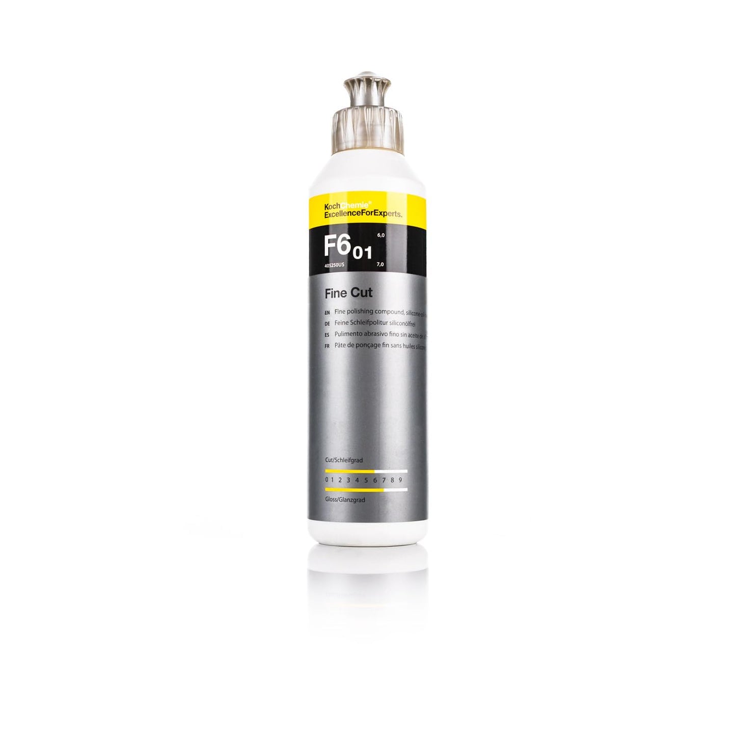 KOCHCHEMIE Fine Cut Polishing Compound - Silicone-Oil-Free; Designed for All Paint Types; for Removing Medium to Heavy Defects, Scratches, and Sanding Marks Up to 2500 Grade (250 milliliters)