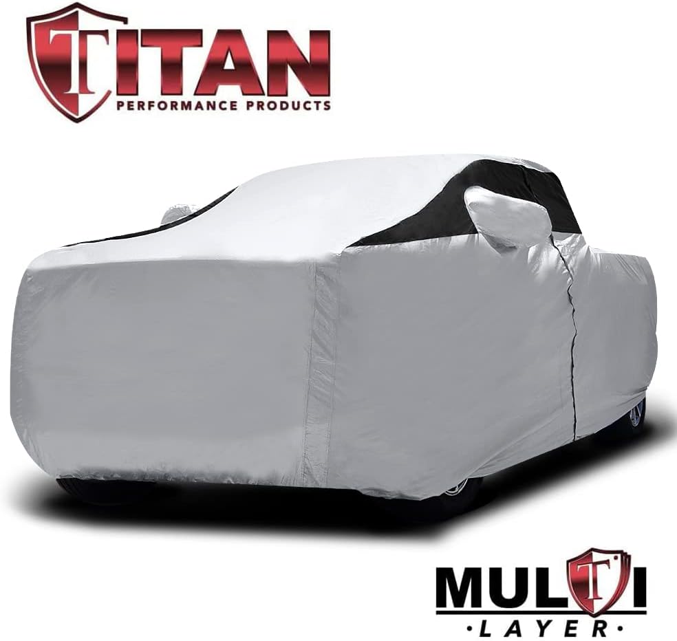Titan Premium Multi-Layer PEVA Car Cover for Compact SUV 170-187". Waterproof, UV Protection, Anti-Scratch Protective Lining, Driver-Side Zippered Opening. Fits Rav4, Rogue, CR-V and More.