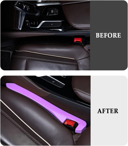IHOTDER 2PCS Car Seat Gap Filler - Car Seat Gap Filler Organizer for Holding Phone,Key,Purse - Universal Car Gap Filler Fits Car Truck SUV Car Interior Accessories (Black/2PCS)…