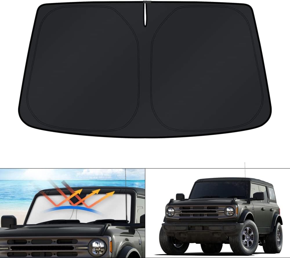 KUST Windshield Sun Shade for Toyota RAV4 2019-2022 2023 2024 2025 2026 Window Accessories Shade Sun Visor Cover Foldable Block UV Rays - Colors D