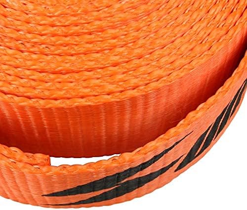 Recovery Tow Strap 2in X 20ft Heavy Duty 20,000 lbs Break Strength, Use for Emergency Towing Rope, Tree Saver, Winch Extension, Triple Reinforced Loops, Protective Sleeves,Car Accessories