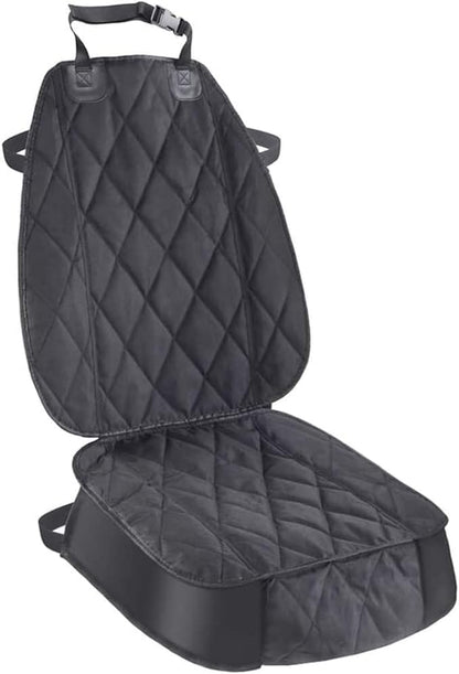 AsFrost Dog Seat Cover Cars Trucks SUVs, Thick 600D Heavy Duty Pets Car Seat Cover, Waterproof & Wear-Resistant Durable Nonslip Backing & Hammock Convertible, Black, 2 Pack