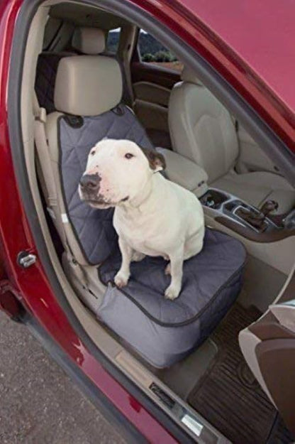 4Knines Car Seat Cover for Dogs – Durable Captains Seat & Front Seat Protector for Dogs, Waterproof, Non-Slip Car Seat Cover for Pets, Easy Install, Protects Vehicle from Dirt, Fur, Scratches (Black)