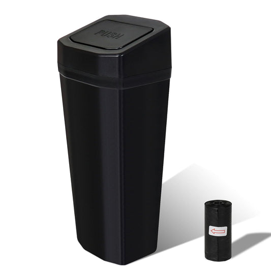 Car Trash Can with Lid - 2 Packs Mini Car Garbage Can Bin for Cup Holder - Black Small Leakproof Vehicle Trash Bin for Back Seat, Cute Automotive Accessories Organizers and Storage for Door SUV Truck