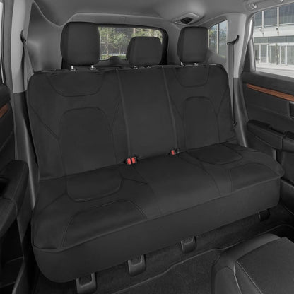 Motor Trend AquaShield Waterproof Front Seat Covers, Black Seat Covers for Cars – Neoprene Front Car Seats Cover, SUV Seat Covers Protector - Car Interior Cover for Auto, Trucks, & Dog Owners