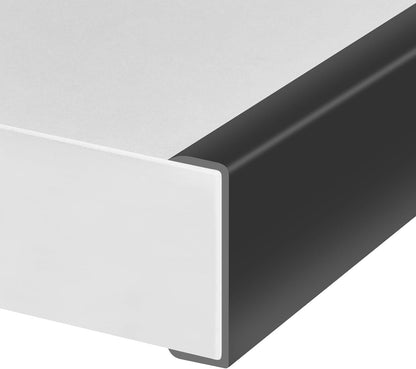 Rubber Edge Trim, Self-Adhesive Rubber Edge Trim, Edge Protector for Sheet Metal, EPDM Material, Fit 1/16"(1.0mm), Length 10Ft, Black Color, U Channel Edge Trim - Colors B